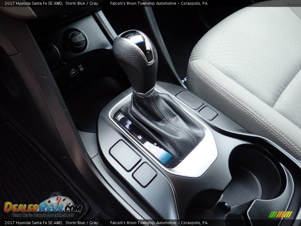 2017 Hyundai Santa Fe SE AWD Storm Blue / Gray Photo #21