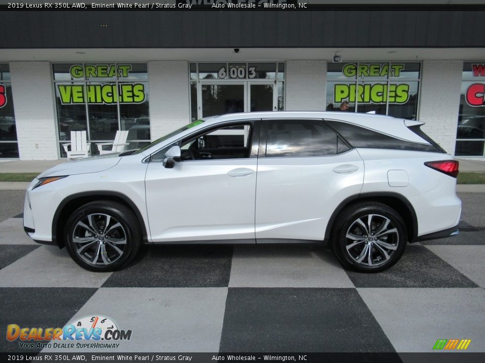 2019 Lexus RX 350L AWD Eminent White Pearl / Stratus Gray Photo #1
