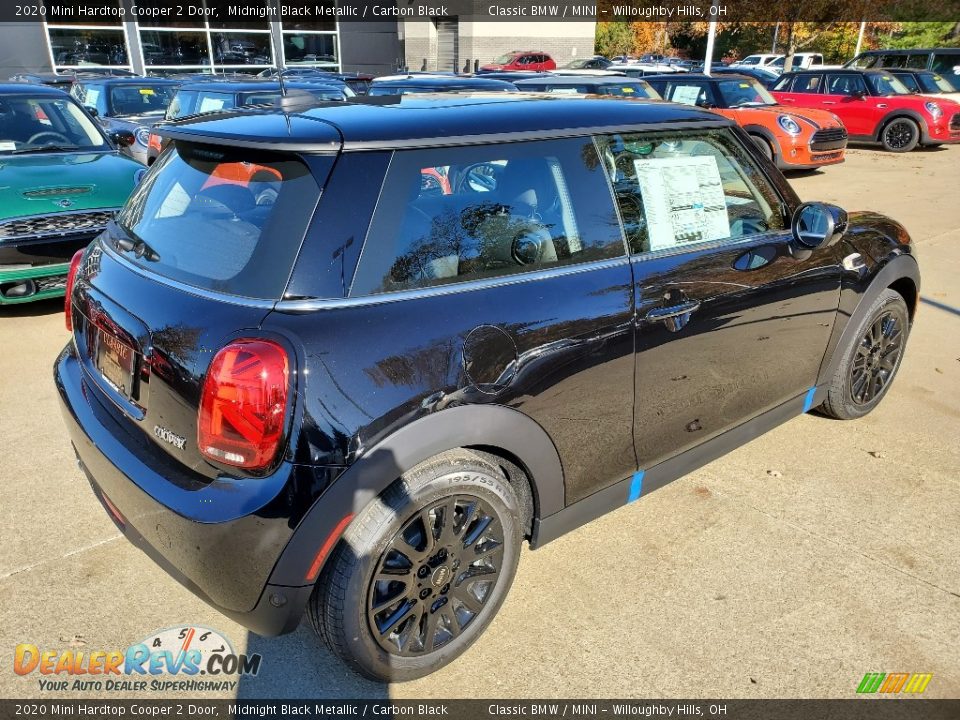 2020 Mini Hardtop Cooper 2 Door Midnight Black Metallic / Carbon Black Photo #2