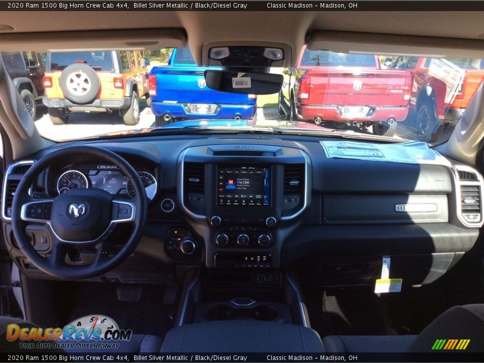 2020 Ram 1500 Big Horn Crew Cab 4x4 Billet Silver Metallic / Black/Diesel Gray Photo #13