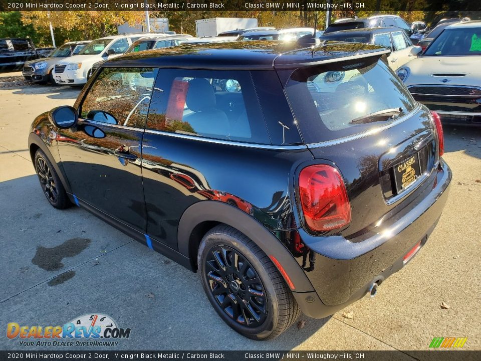 2020 Mini Hardtop Cooper 2 Door Midnight Black Metallic / Carbon Black Photo #3