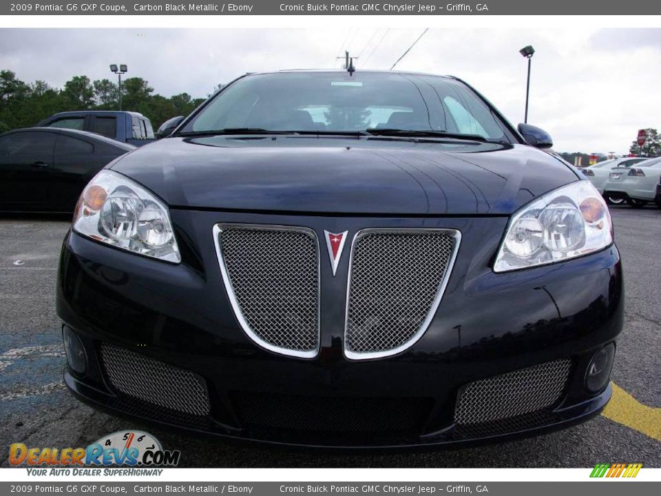 2009 Pontiac G6 GXP Coupe Carbon Black Metallic / Ebony Photo #3