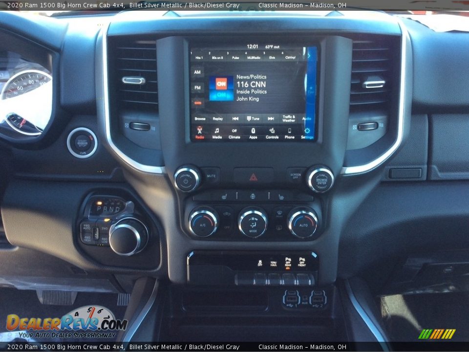 2020 Ram 1500 Big Horn Crew Cab 4x4 Billet Silver Metallic / Black/Diesel Gray Photo #14