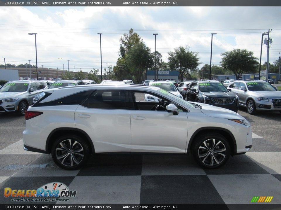 2019 Lexus RX 350L AWD Eminent White Pearl / Stratus Gray Photo #3