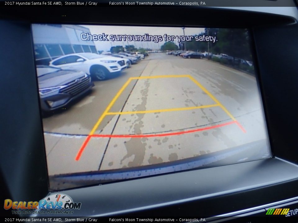 2017 Hyundai Santa Fe SE AWD Storm Blue / Gray Photo #25