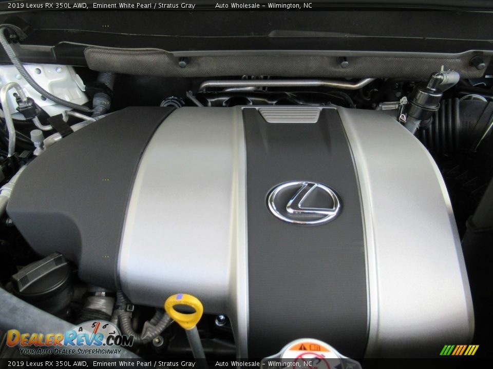 2019 Lexus RX 350L AWD Eminent White Pearl / Stratus Gray Photo #6