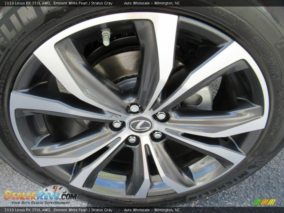 2019 Lexus RX 350L AWD Eminent White Pearl / Stratus Gray Photo #7