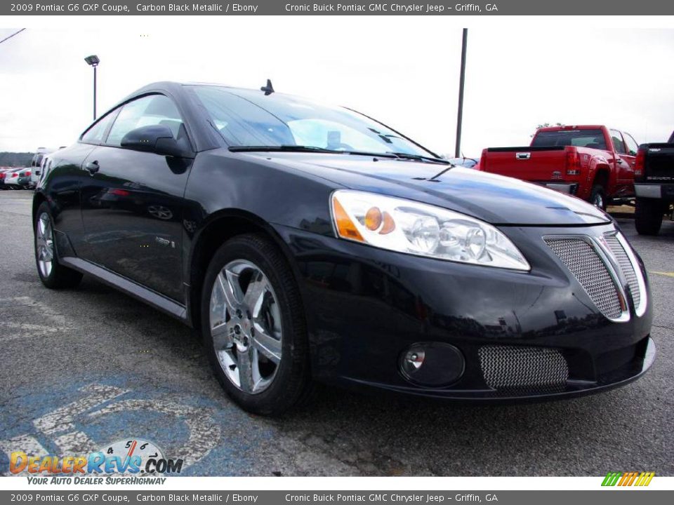 2009 Pontiac G6 GXP Coupe Carbon Black Metallic / Ebony Photo #4