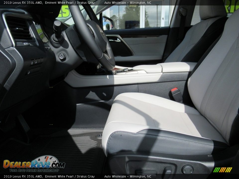 2019 Lexus RX 350L AWD Eminent White Pearl / Stratus Gray Photo #9