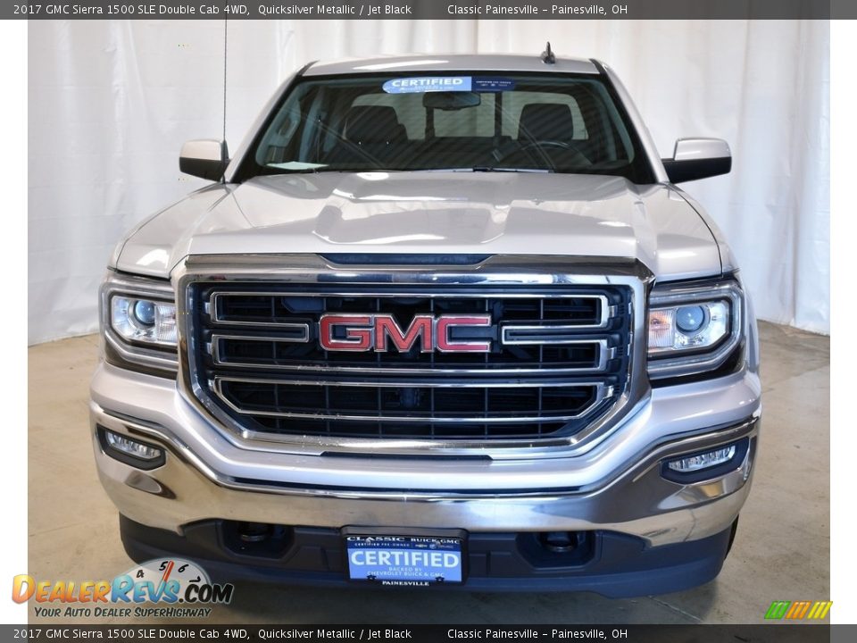 2017 GMC Sierra 1500 SLE Double Cab 4WD Quicksilver Metallic / Jet Black Photo #4