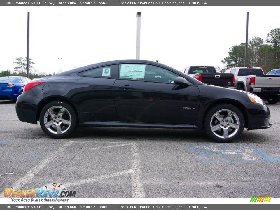 2009 Pontiac G6 GXP Coupe Carbon Black Metallic / Ebony Photo #5