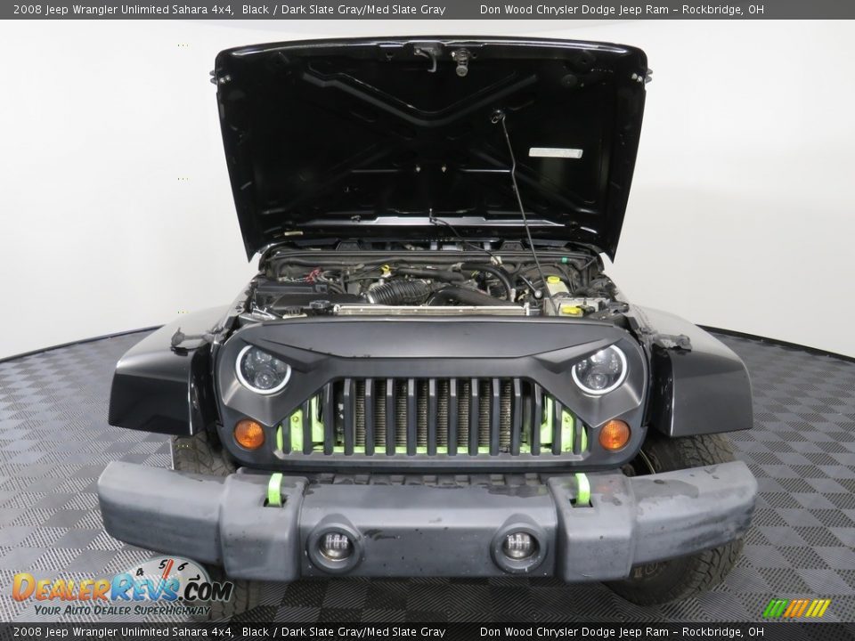 2008 Jeep Wrangler Unlimited Sahara 4x4 Black / Dark Slate Gray/Med Slate Gray Photo #5