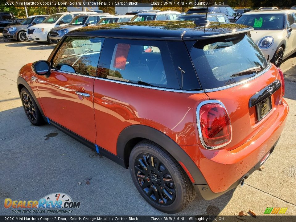 2020 Mini Hardtop Cooper 2 Door Solaris Orange Metallic / Carbon Black Photo #3