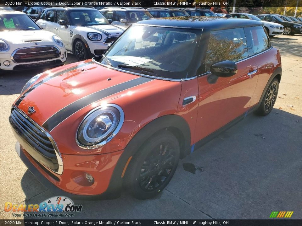 2020 Mini Hardtop Cooper 2 Door Solaris Orange Metallic / Carbon Black Photo #4