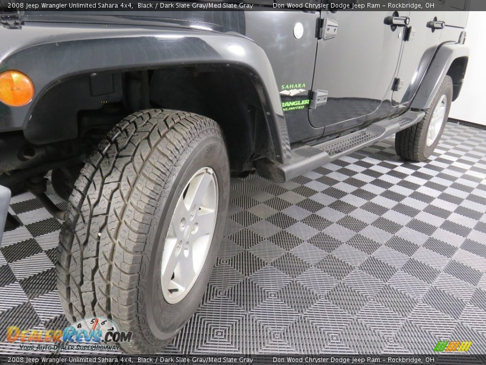 2008 Jeep Wrangler Unlimited Sahara 4x4 Black / Dark Slate Gray/Med Slate Gray Photo #8