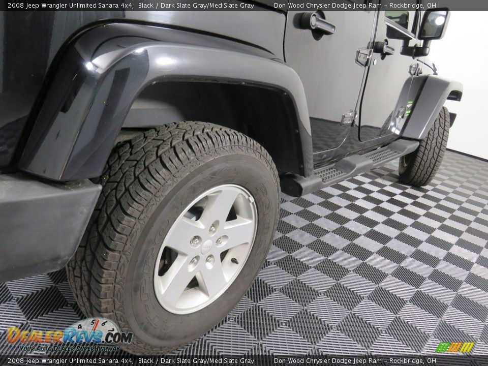 2008 Jeep Wrangler Unlimited Sahara 4x4 Black / Dark Slate Gray/Med Slate Gray Photo #13