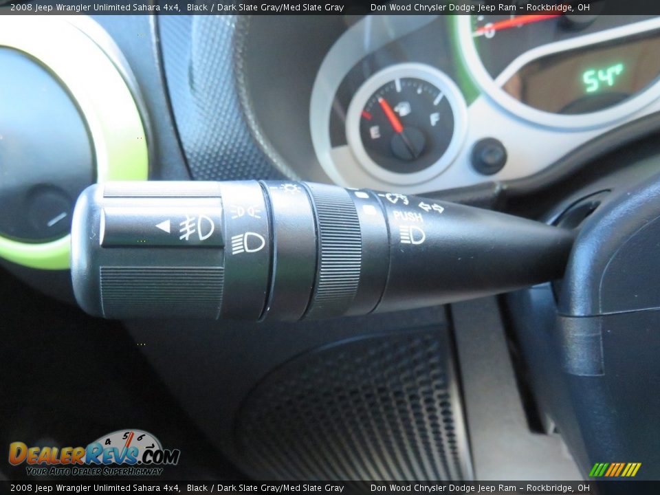 2008 Jeep Wrangler Unlimited Sahara 4x4 Black / Dark Slate Gray/Med Slate Gray Photo #17