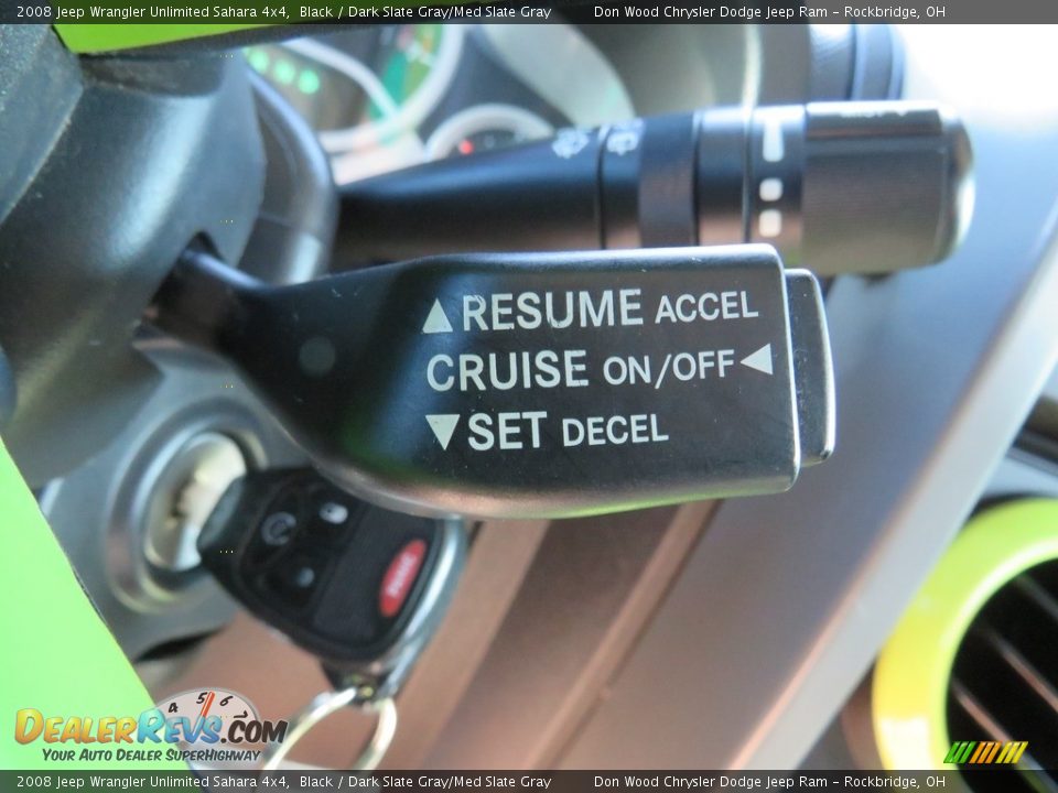2008 Jeep Wrangler Unlimited Sahara 4x4 Black / Dark Slate Gray/Med Slate Gray Photo #18