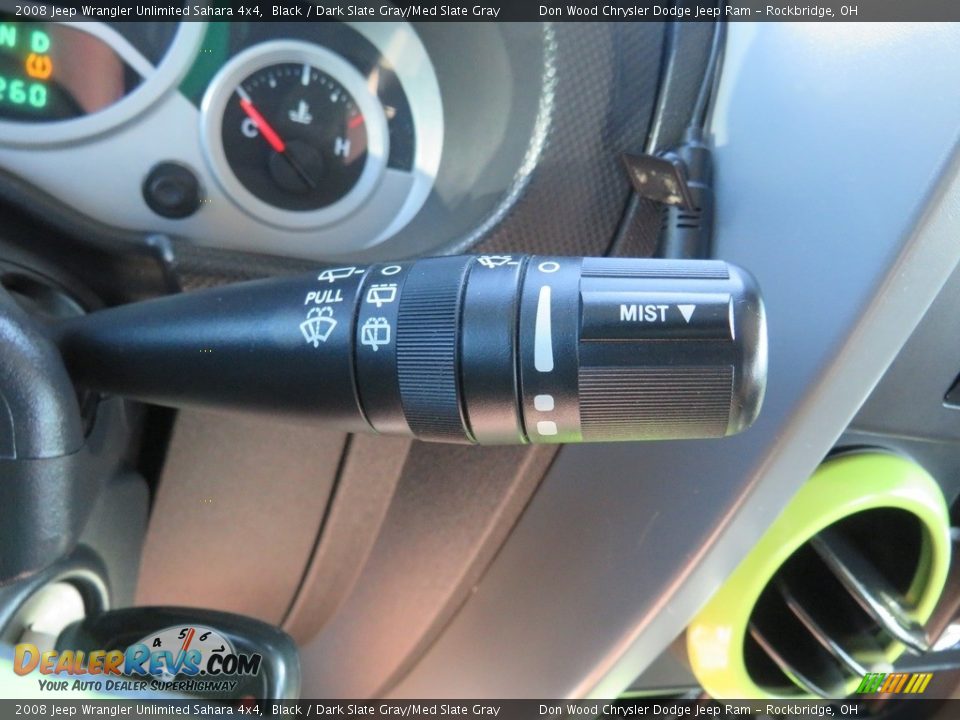 2008 Jeep Wrangler Unlimited Sahara 4x4 Black / Dark Slate Gray/Med Slate Gray Photo #19