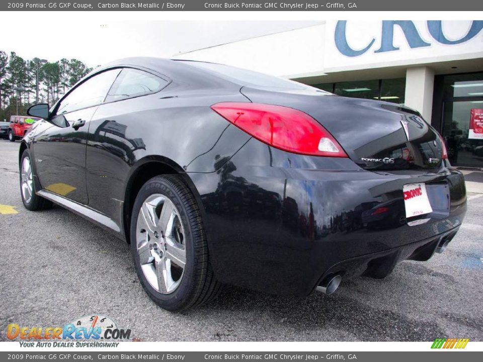 2009 Pontiac G6 GXP Coupe Carbon Black Metallic / Ebony Photo #8