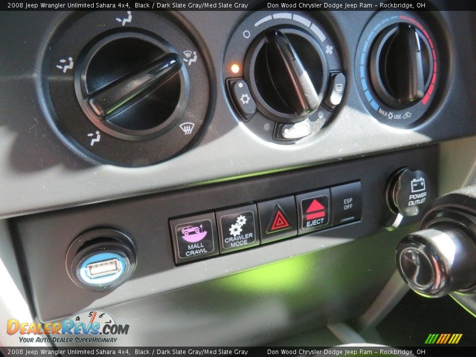 2008 Jeep Wrangler Unlimited Sahara 4x4 Black / Dark Slate Gray/Med Slate Gray Photo #21