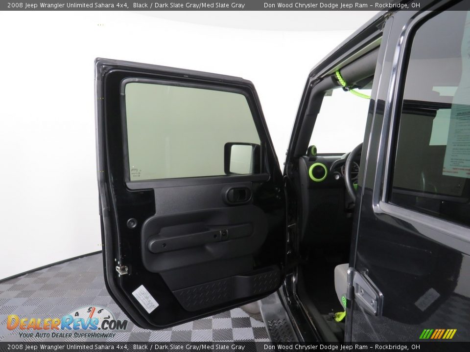 2008 Jeep Wrangler Unlimited Sahara 4x4 Black / Dark Slate Gray/Med Slate Gray Photo #22