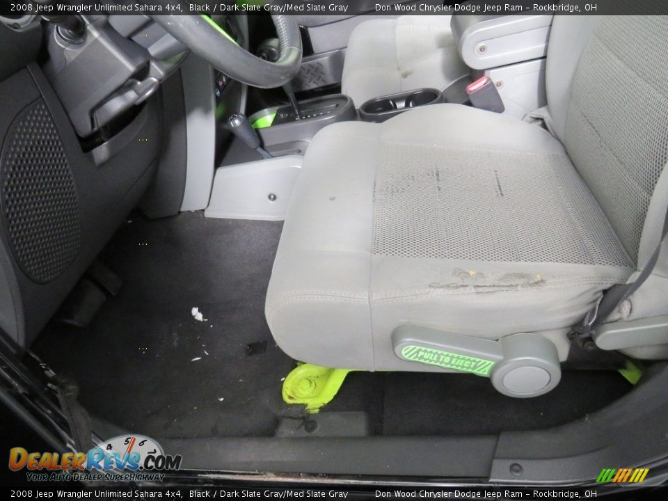 2008 Jeep Wrangler Unlimited Sahara 4x4 Black / Dark Slate Gray/Med Slate Gray Photo #23