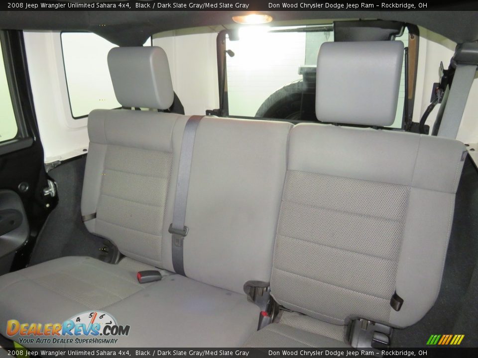 2008 Jeep Wrangler Unlimited Sahara 4x4 Black / Dark Slate Gray/Med Slate Gray Photo #25