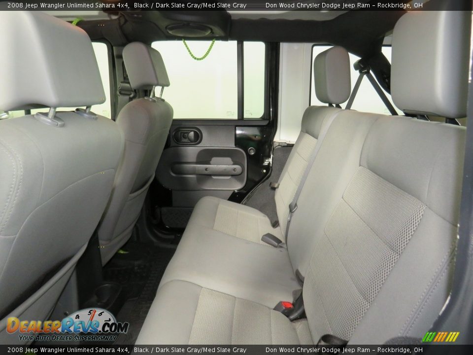 2008 Jeep Wrangler Unlimited Sahara 4x4 Black / Dark Slate Gray/Med Slate Gray Photo #27