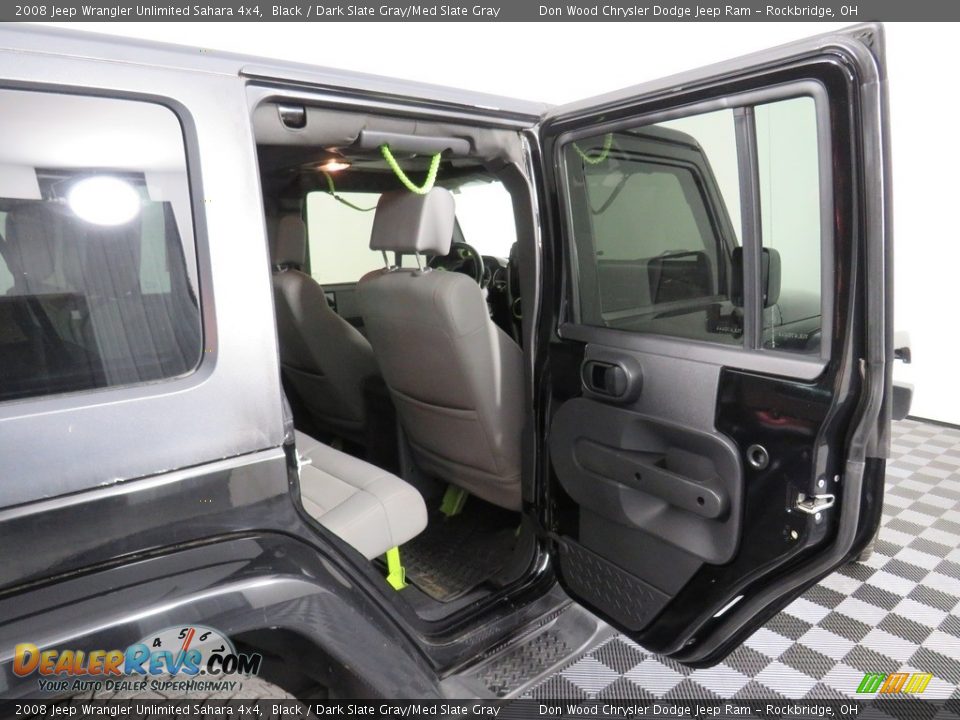 2008 Jeep Wrangler Unlimited Sahara 4x4 Black / Dark Slate Gray/Med Slate Gray Photo #29