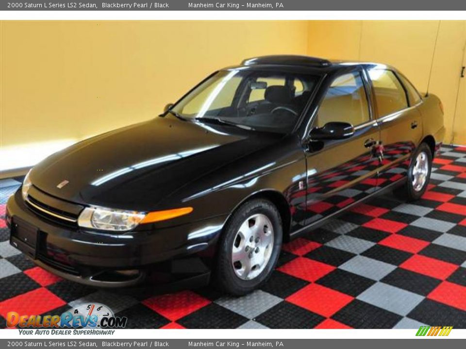 2000 Saturn L Series LS2 Sedan Blackberry Pearl / Black Photo #3