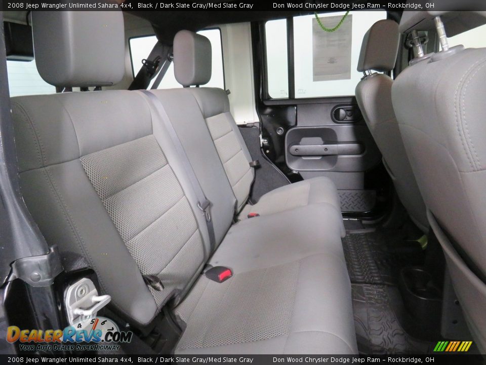 2008 Jeep Wrangler Unlimited Sahara 4x4 Black / Dark Slate Gray/Med Slate Gray Photo #30