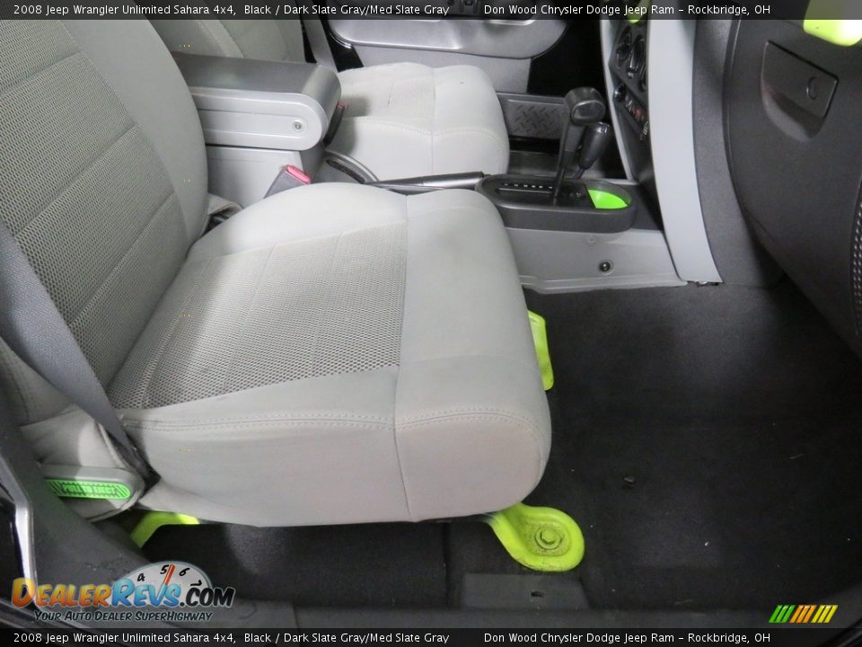 2008 Jeep Wrangler Unlimited Sahara 4x4 Black / Dark Slate Gray/Med Slate Gray Photo #32