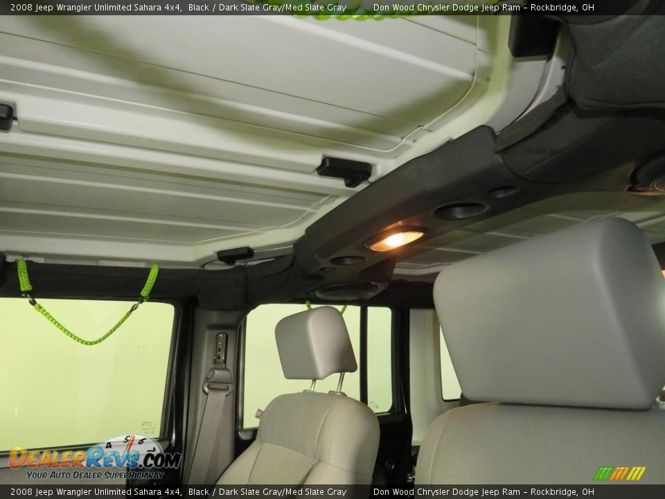 2008 Jeep Wrangler Unlimited Sahara 4x4 Black / Dark Slate Gray/Med Slate Gray Photo #34