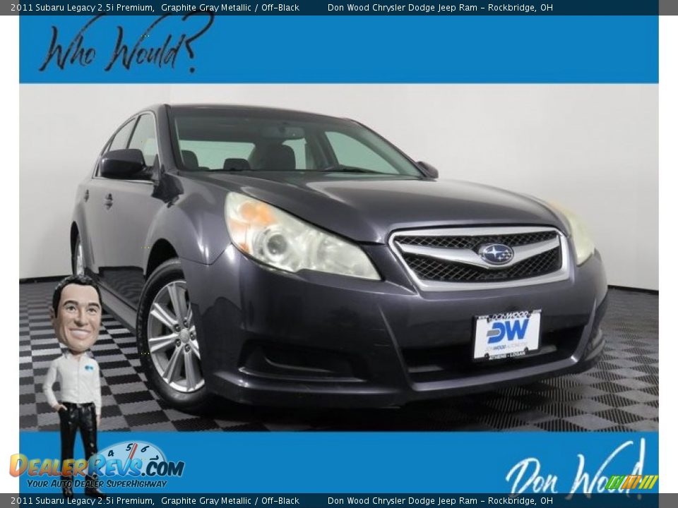 2011 Subaru Legacy 2.5i Premium Graphite Gray Metallic / Off-Black Photo #1