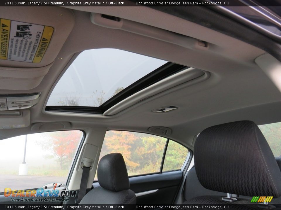2011 Subaru Legacy 2.5i Premium Graphite Gray Metallic / Off-Black Photo #2