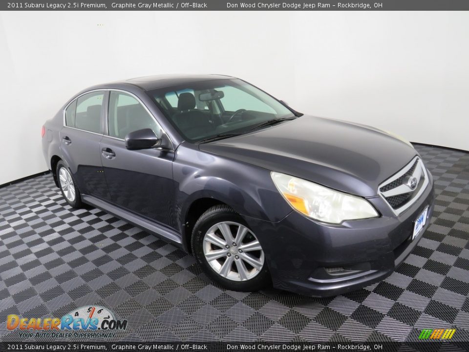 2011 Subaru Legacy 2.5i Premium Graphite Gray Metallic / Off-Black Photo #3