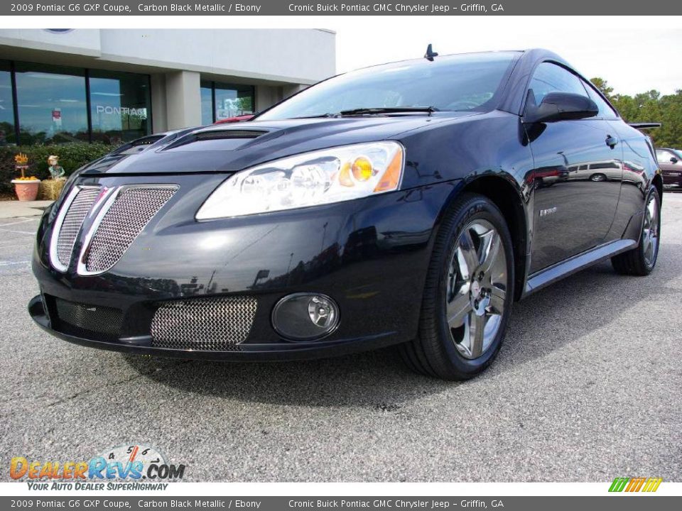 2009 Pontiac G6 GXP Coupe Carbon Black Metallic / Ebony Photo #2