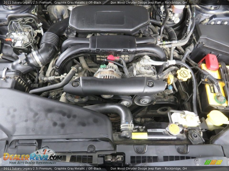 2011 Subaru Legacy 2.5i Premium Graphite Gray Metallic / Off-Black Photo #7