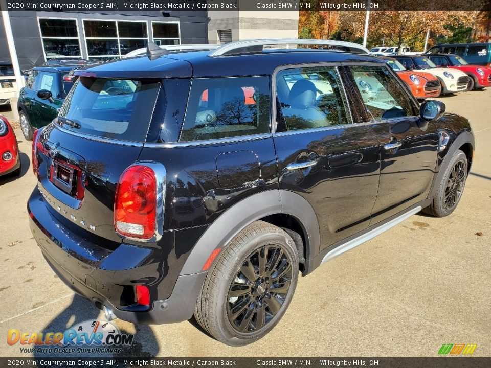 2020 Mini Countryman Cooper S All4 Midnight Black Metallic / Carbon Black Photo #2