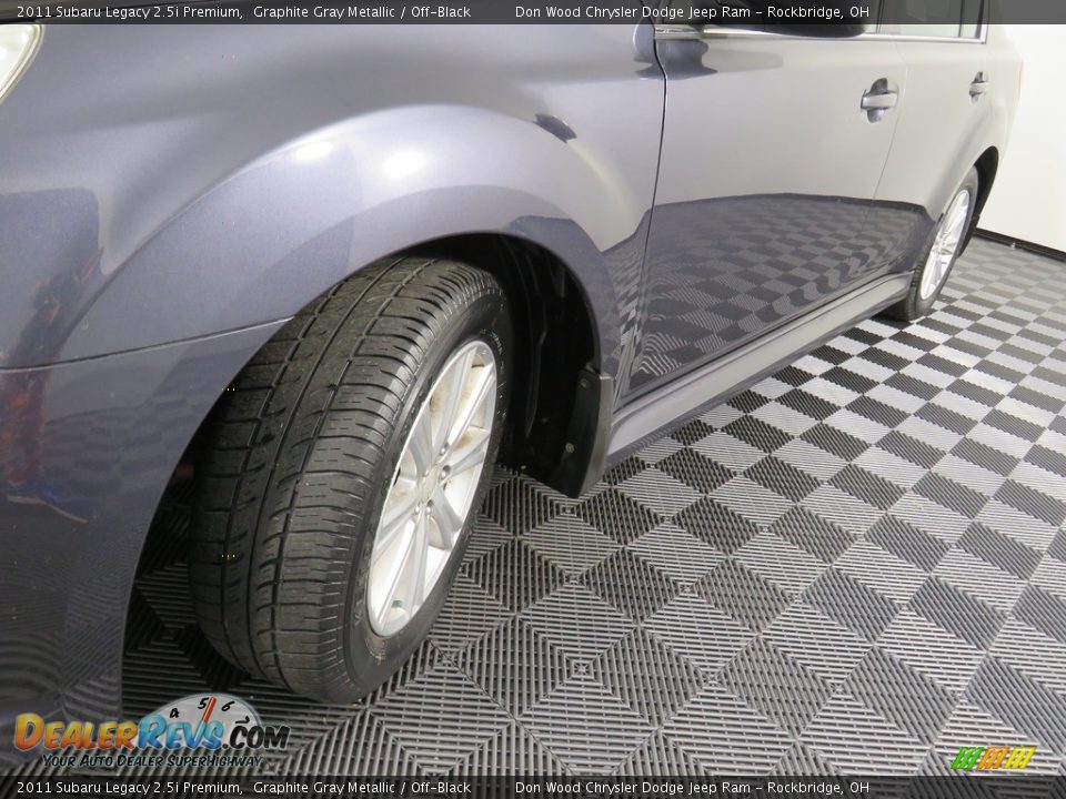 2011 Subaru Legacy 2.5i Premium Graphite Gray Metallic / Off-Black Photo #9