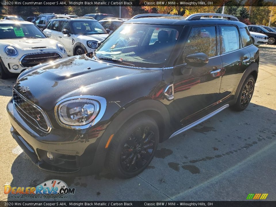 2020 Mini Countryman Cooper S All4 Midnight Black Metallic / Carbon Black Photo #4