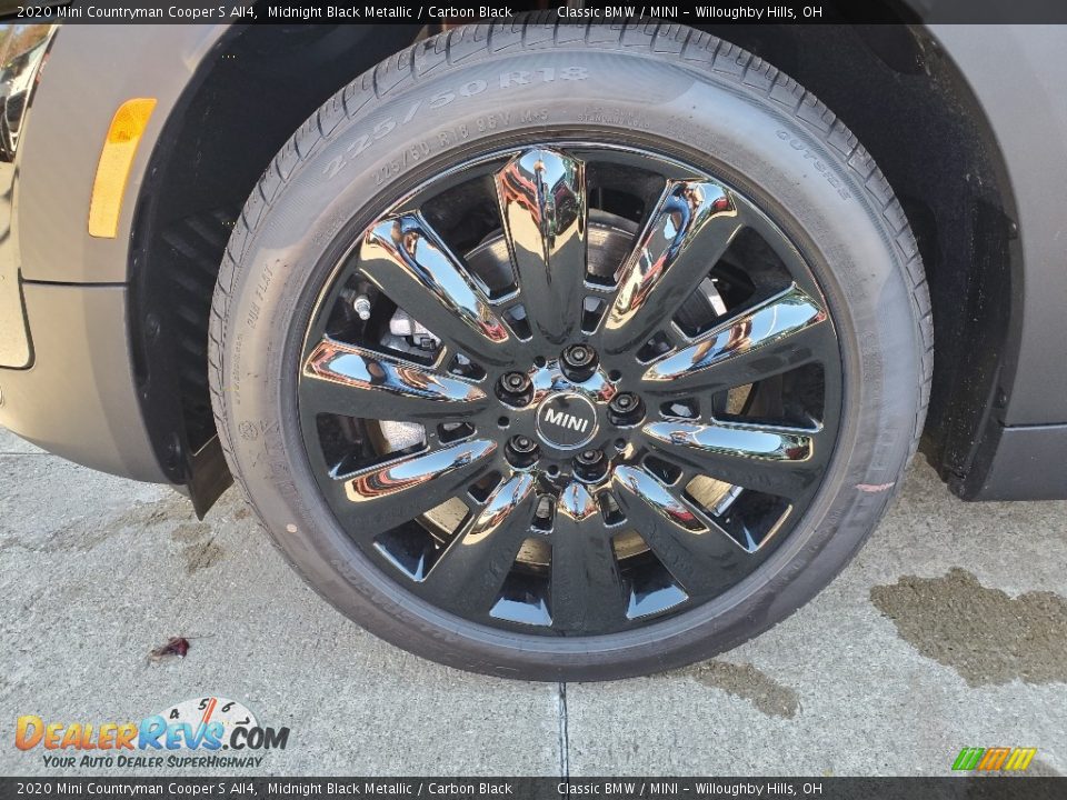 2020 Mini Countryman Cooper S All4 Midnight Black Metallic / Carbon Black Photo #5