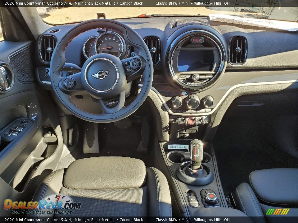 2020 Mini Countryman Cooper S All4 Midnight Black Metallic / Carbon Black Photo #6
