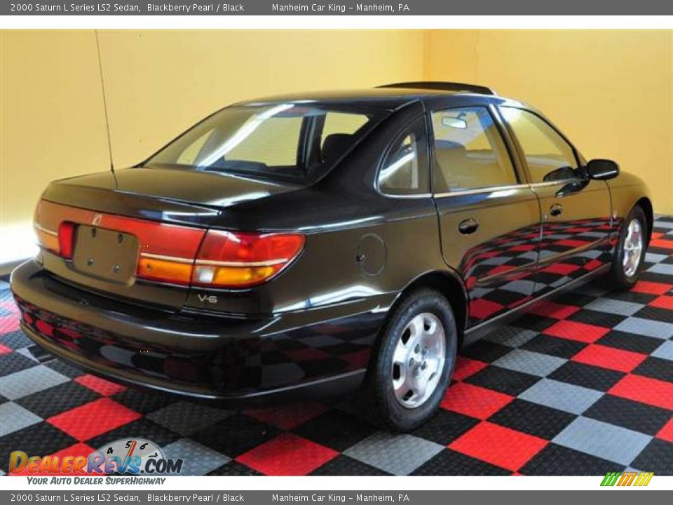 2000 Saturn L Series LS2 Sedan Blackberry Pearl / Black Photo #6