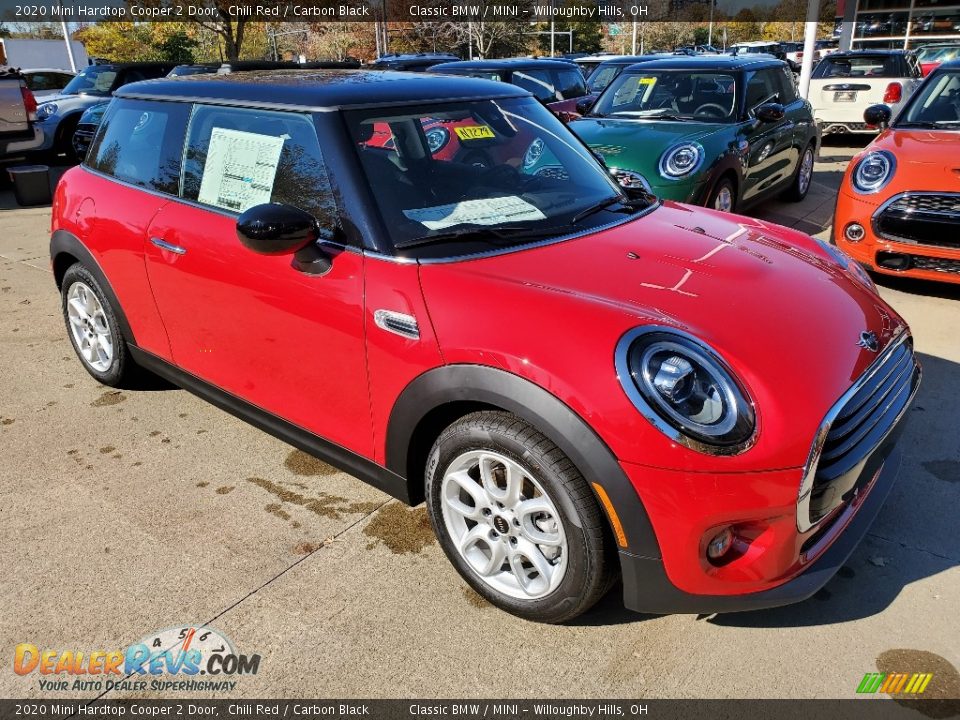 2020 Mini Hardtop Cooper 2 Door Chili Red / Carbon Black Photo #1