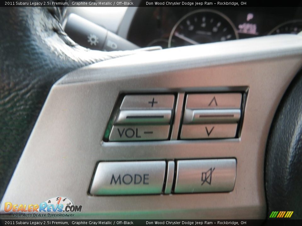 2011 Subaru Legacy 2.5i Premium Graphite Gray Metallic / Off-Black Photo #23