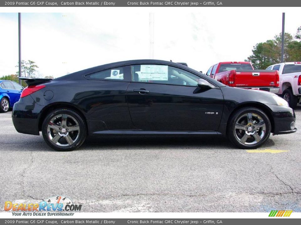 2009 Pontiac G6 GXP Coupe Carbon Black Metallic / Ebony Photo #5