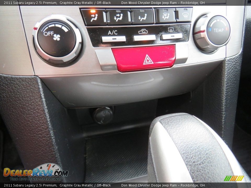 2011 Subaru Legacy 2.5i Premium Graphite Gray Metallic / Off-Black Photo #27