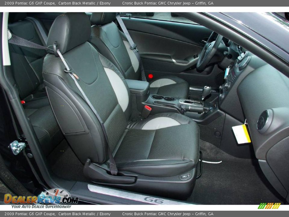 2009 Pontiac G6 GXP Coupe Carbon Black Metallic / Ebony Photo #13